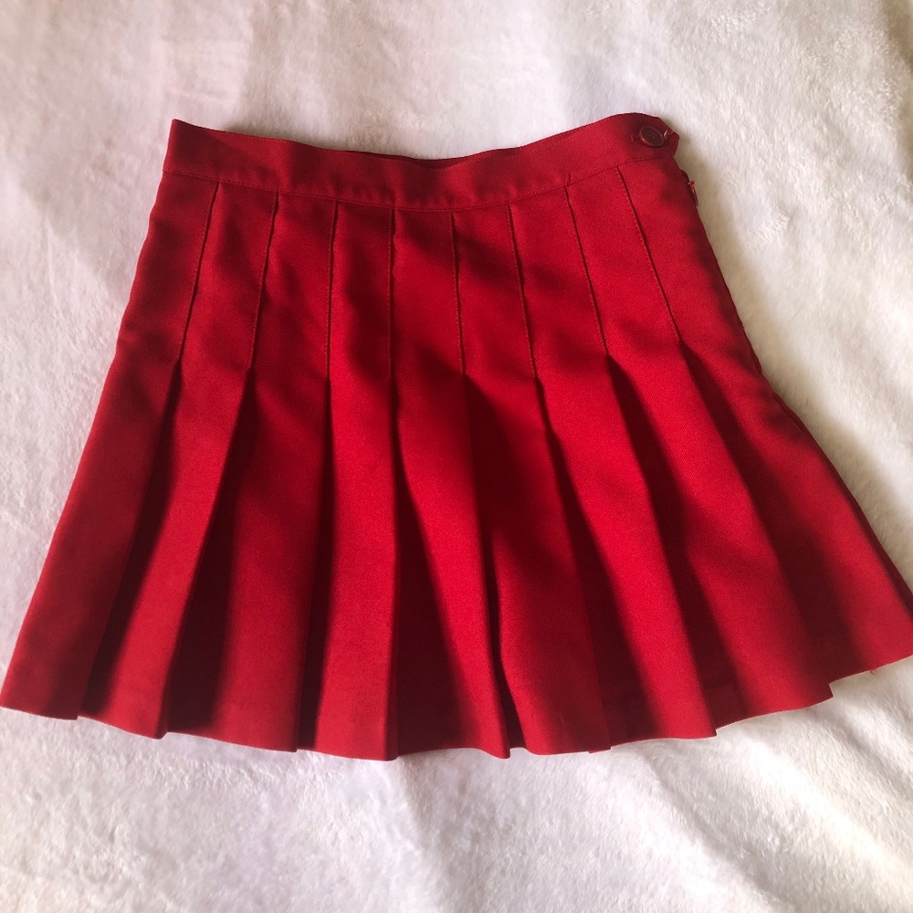 red american apparel tennis skirt